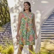 Camisola vestido mujer microfibra estampada