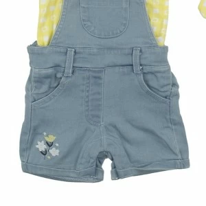 Conjunto beb&eacute; peto y camiseta con diadema