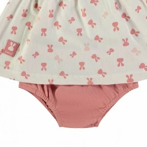 Vestido beb&eacute; estampado con diadema