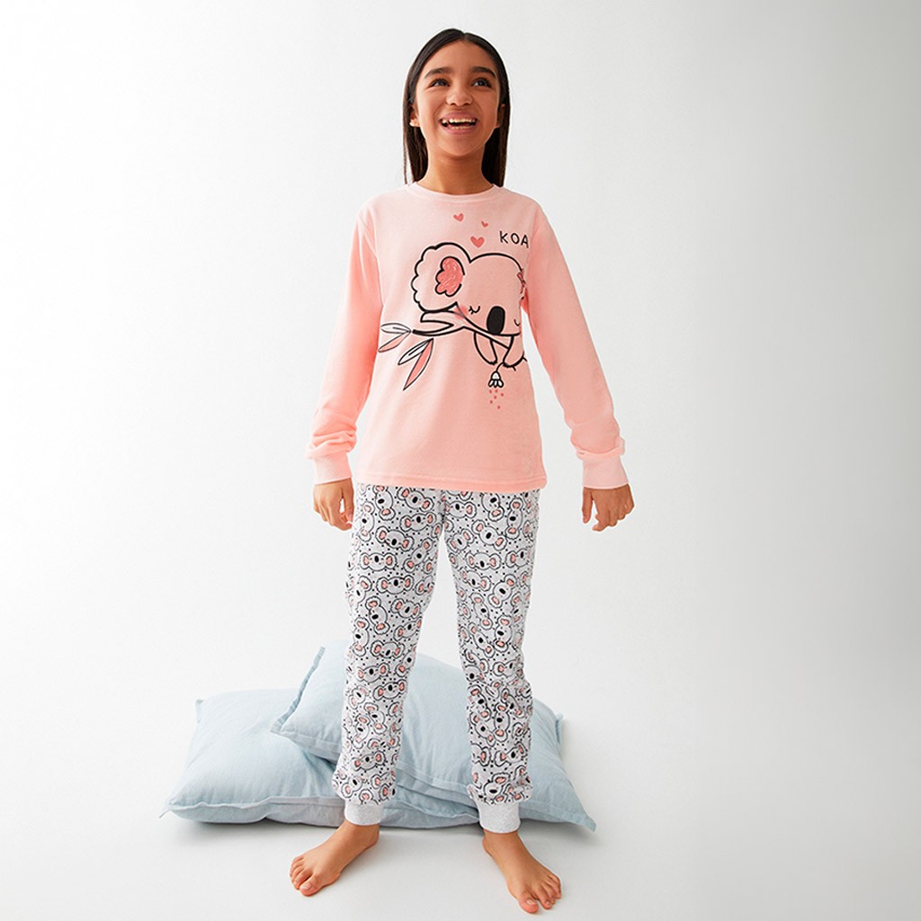 Pijama niña terciopelo Koala