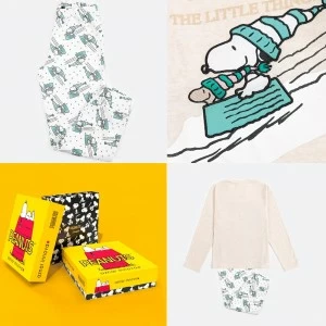 Pijama infantil manga larga Snoopy