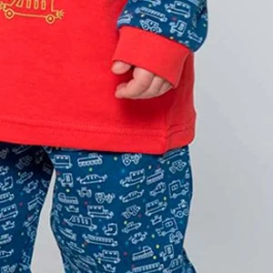 Pijama infantil algod&oacute;n manga larga