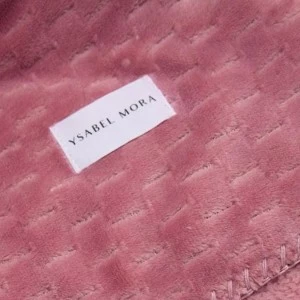 Manta sofa rosa coralina suave forro borreguillo