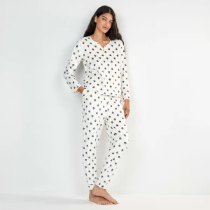 Pijama mujer estamapado tejido suave