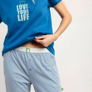 Pijama mujer algod&oacute;n pantal&oacute;n largo