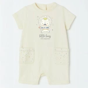 Pelele algod&oacute;n beb&eacute; manga corta little lion