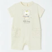 Pelele algod&oacute;n beb&eacute; manga corta little lion