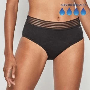 Braga alta menstrual algod&oacute;n elastano
