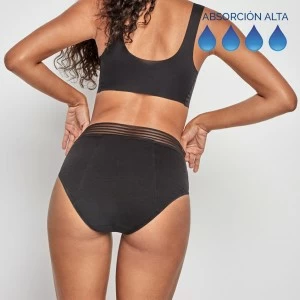 Braga alta menstrual algod&oacute;n elastano