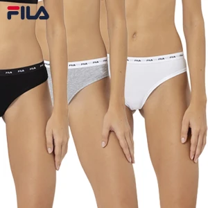 Bikini mujer pack x 3 algod&oacute;n cintura logo 