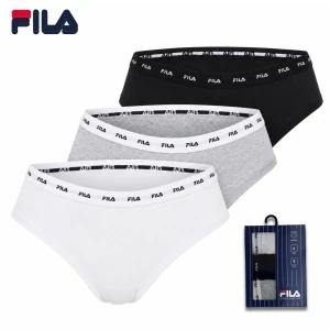 Bikini mujer pack x 3 algod&oacute;n cintura logo 