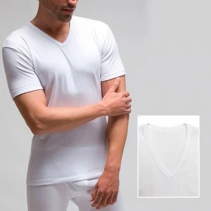 Camiseta cuello pico manga corta canale 1x1