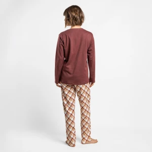 Pijama algod&oacute;n mujer pantal&oacute;n cuadros