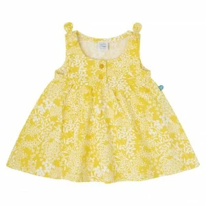 Vestido beb&eacute; estampadoamarillo