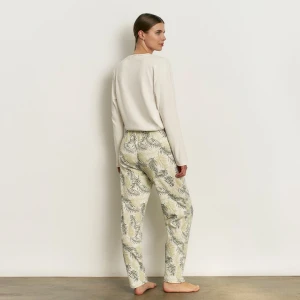 Pijama algod&oacute;n felpado mujer estampado