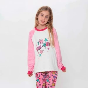 Pijama ni&ntilde;a estampado estrellas