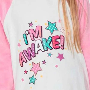 Pijama ni&ntilde;a estampado estrellas