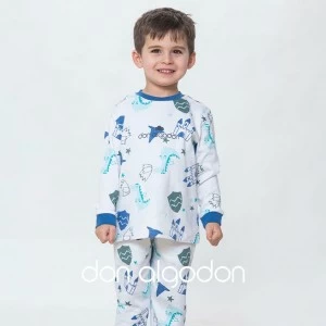 Pijama ni&ntilde;o algod&oacute;n estampado
