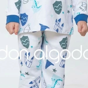 Pijama ni&ntilde;o algod&oacute;n estampado