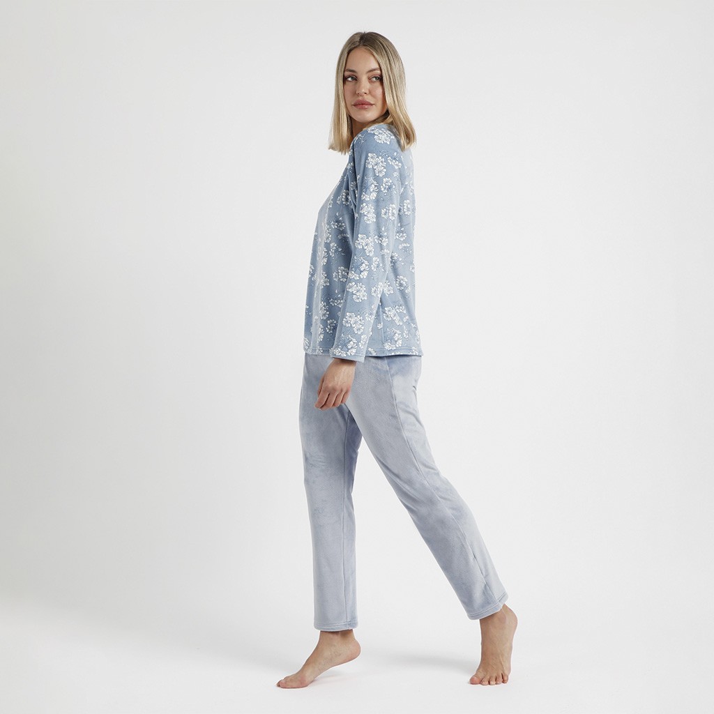 Pijama mujer manga larga estampado