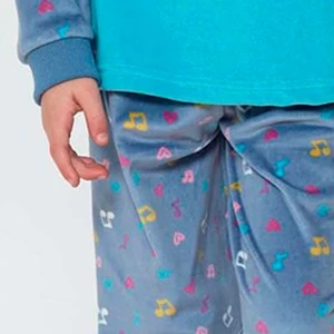Pijama ni&ntilde;a manga larga tundosado