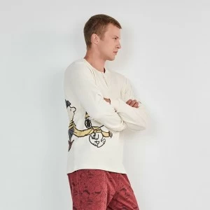 Pijama largo hombre Peanuts algod&oacute;n